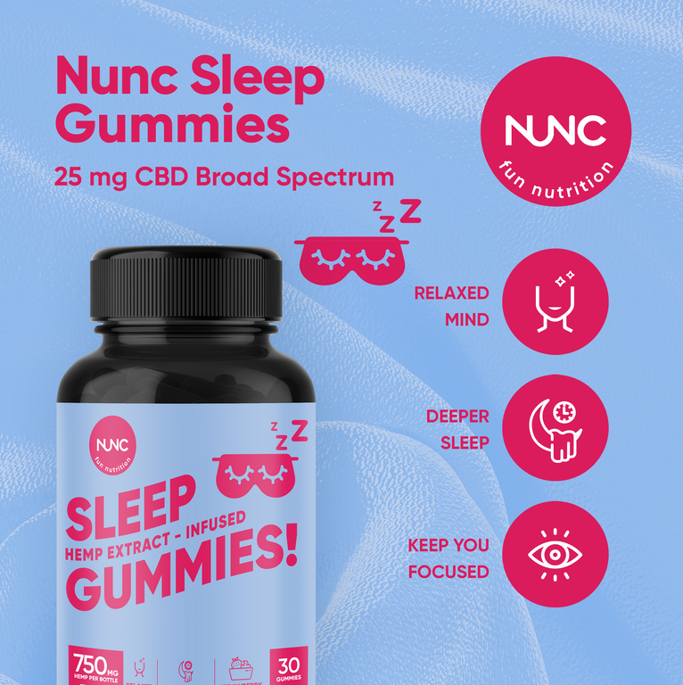 NUNC - Sleep Gummies - 1 Bottle.